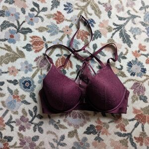 Victoria's Secret Racerback Bra With Removable Throat Strap